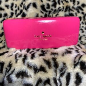 Kate Spade New York Pink Orange Hard Sunglasses Case